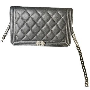 Chanel Black Quilted Leather Bag